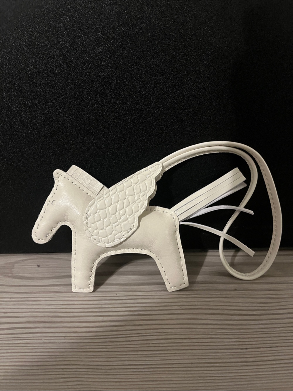 Hermès Rodeo PM Charm – Craie / Craie / Craie – Authentic Designer Bag Charm